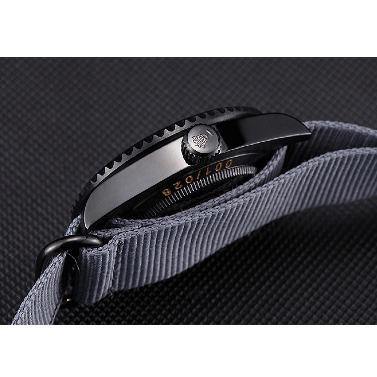 AAA replica watch Rolex 621996 Stealth Black Submariner 0806